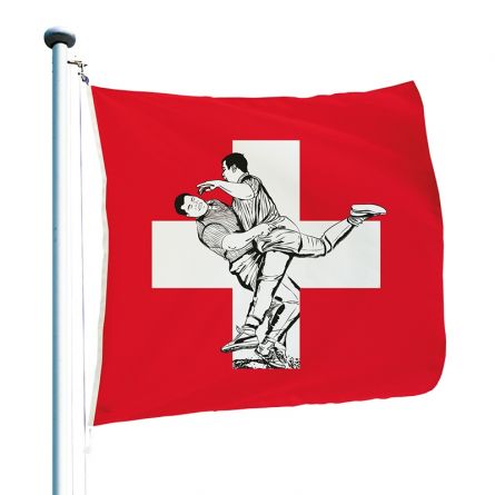 Schweizerfahne «Hoselupf» Superflag® 150x150 cm