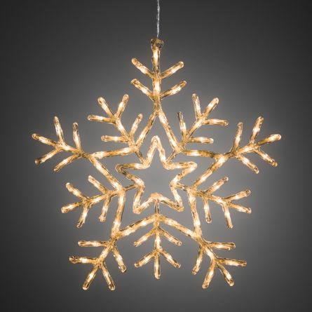 Flocon de neige acrylique LED 90 LED blanches-chaudes