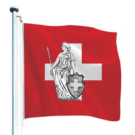 Drapeau suisse exclusif «Helvetia»