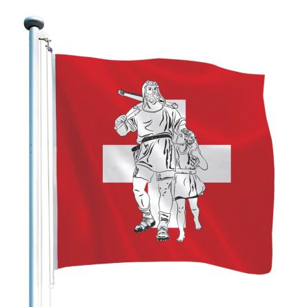 Drapeau suisse exclusif «Tell»