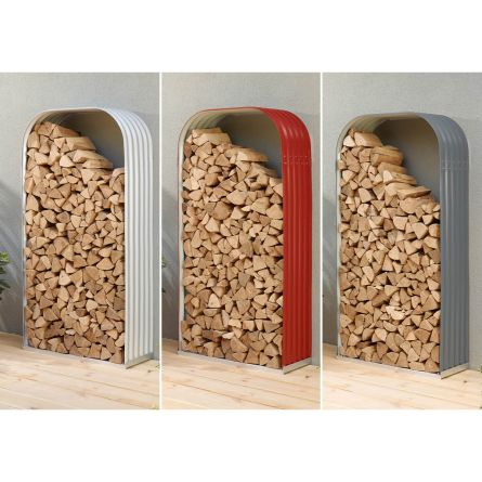 Etagère pour bois de cheminée «Zincalume®», format vertical