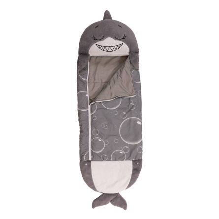 Sac de couchage pour enfants «Happy Nappers – Requin», gris