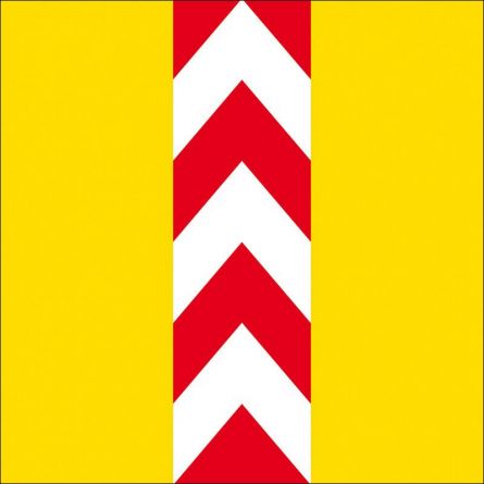 Gemeindefahne 2000 Chevrons - Neuchâtel Superflag® 200x200 cm