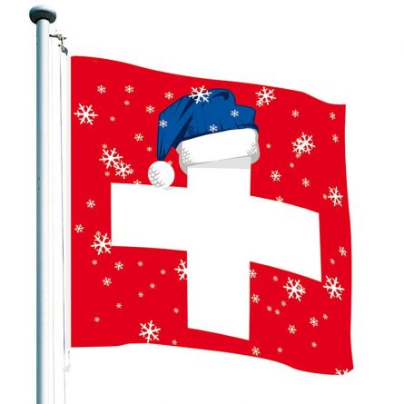 Drapeau Suisse «Bonnet à pointe»  Superflag® 150x150 cm