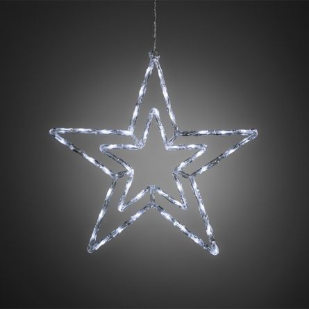 LED Acryl Doppelstern, Ø 58 cm
