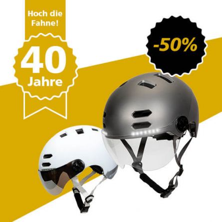 E-Bike Helm mit Licht, Blinker und Bluetooth