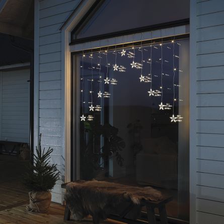 Rideau étoile LED & rideau flocons de neige «Magic Wave»