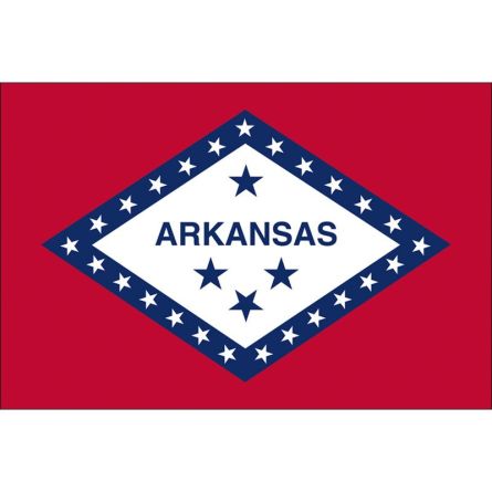 Fahne Bundesstaat Arkansas USA
