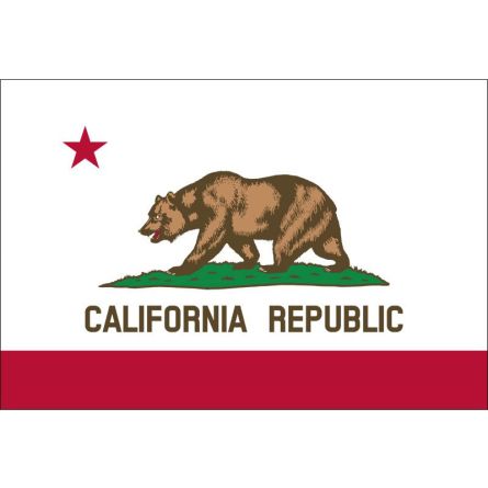 Fahne Bundesstaat Kalifornien USA