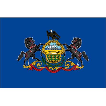 Fahne Bundesstaat Pennsylvania USA