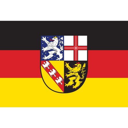 Fahne Bundesland Saarland Deutschland