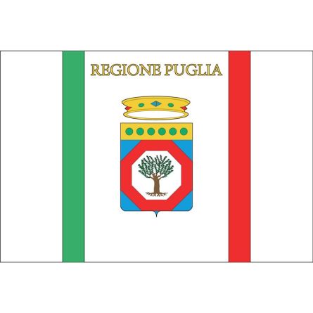 Fahne Region Apulien Italien