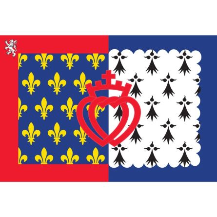 Fahne Region Pays de la Loire Frankreich
