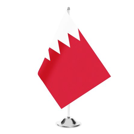 Tischfahne Bahrain Satin 150 g/m2 22x15 cm