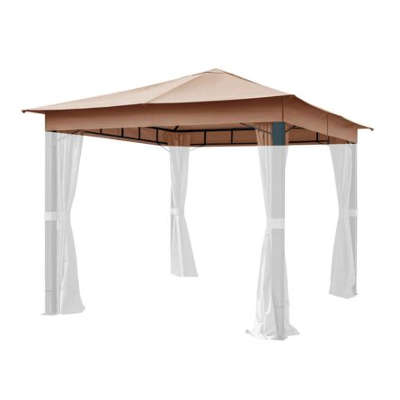 Ersatzdach zu Pavillon «Sunset Premium», 3×3 m cappuccino