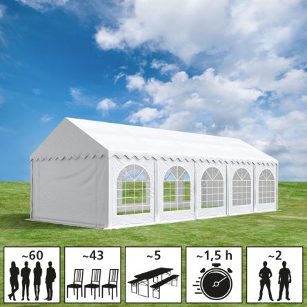 Tente de fête «Premium», avec cadre au sol, PVC 500 g/m2