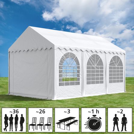 Tente de fête «Professional», ignifuge, avec cadre au sol, PVC 550 g/m2