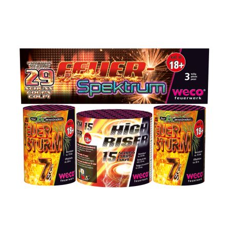 Batterie «Feuerspektrum», 3er Set
