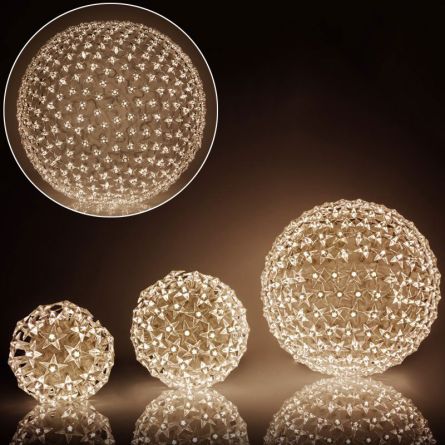 Sphère lumineuse LED «Star» 300 blanches-chaudes LED Ø 15 cm