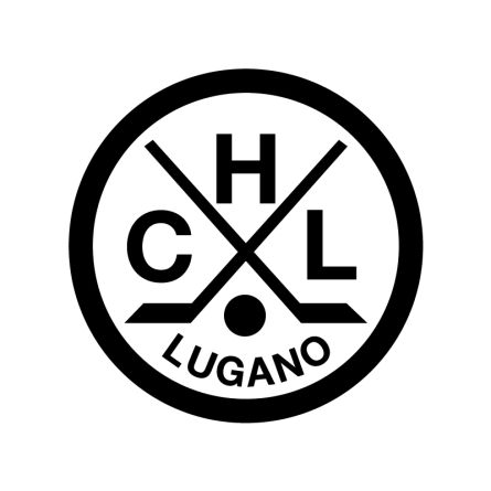 Sportfahne official «HC Lugano white» new Logo